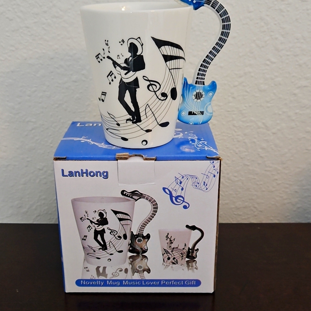 LanHong Music Lover Mug with Saxophone Handle